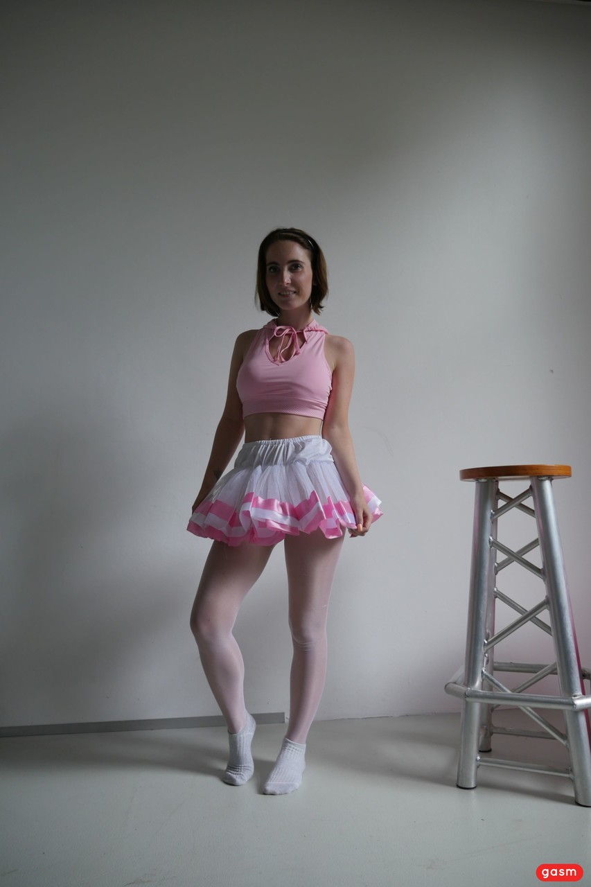 Brunette Ballerina Lia Louise Teases In Her Tutu Fucks Her Dance