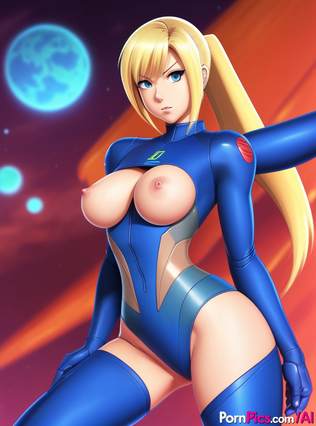 Sexy Anime Babe Zero Suit Samus Showing Off Her Incredible Curves