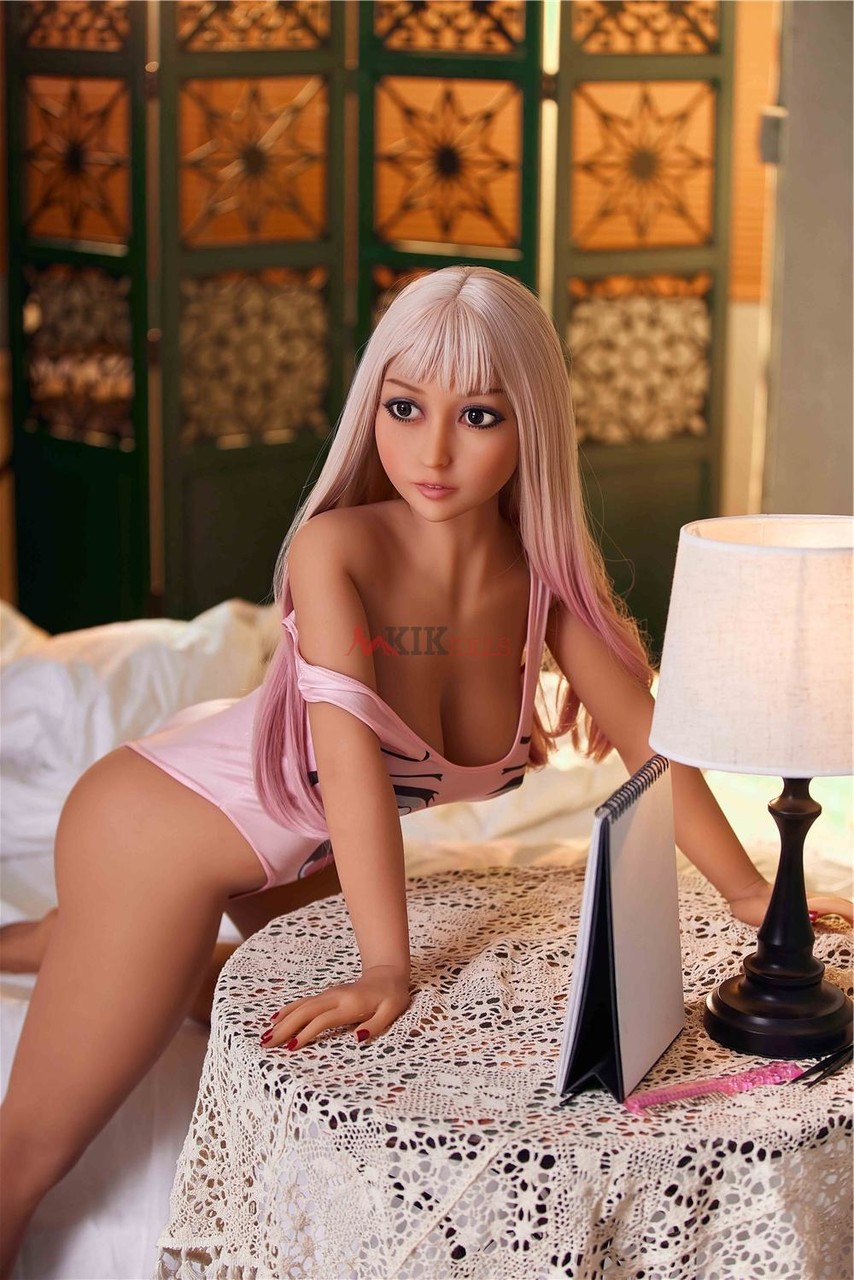 Tiny blonde sex doll Miyin removes her swimsuit and flaunts her sexy curves  - NakedPics