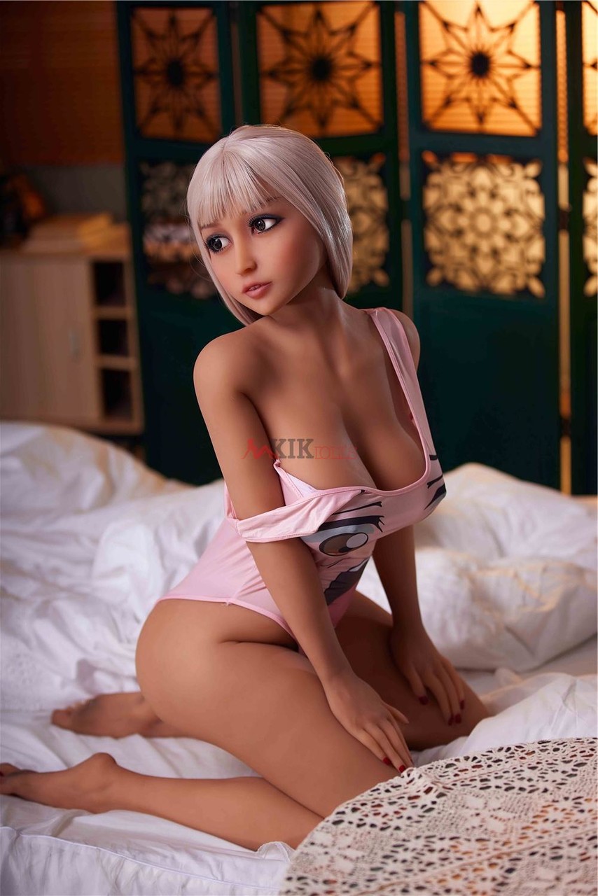 Tiny blonde sex doll Miyin removes her swimsuit and flaunts her sexy curves  - NakedPics