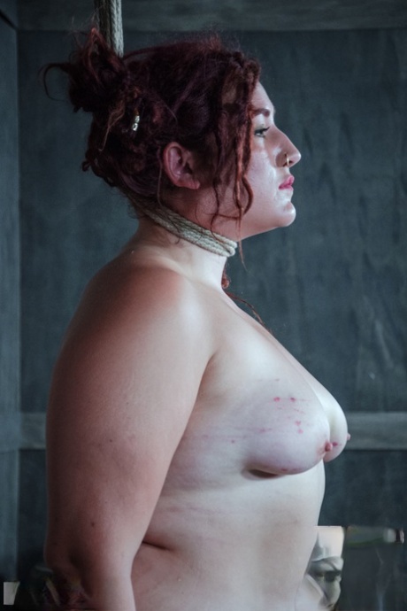 Fat chick undergoes extreme torture session and bruising in a dungeon