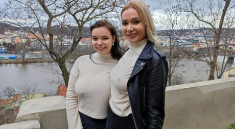 Cycate MILFy Sofia Lee i Venera Maxima ujeżdżają razem dwa ogromne, sztywne bonery