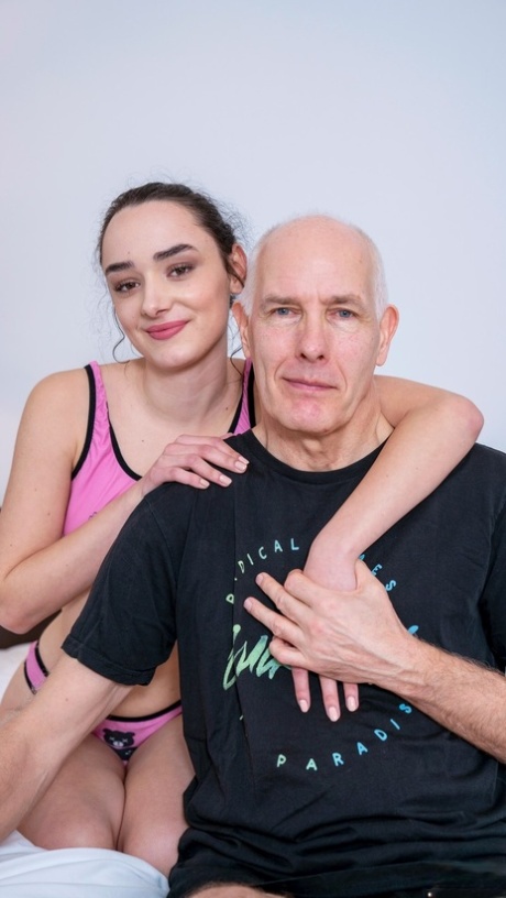 Teen beauty Alice Zaffyre getting screwed doggystyle by a horny grandpa